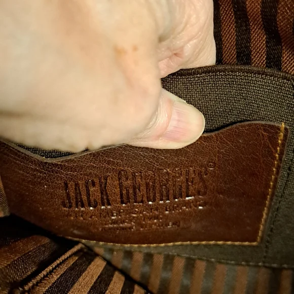 Jack George Leather Crossbody Bag - Picture 6 of 14